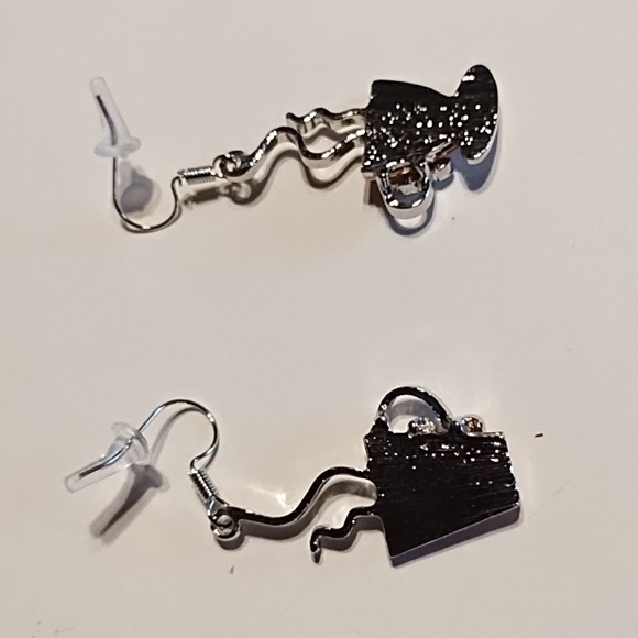 New Copper Colored & Silver Earrings - Picture 2 of 6